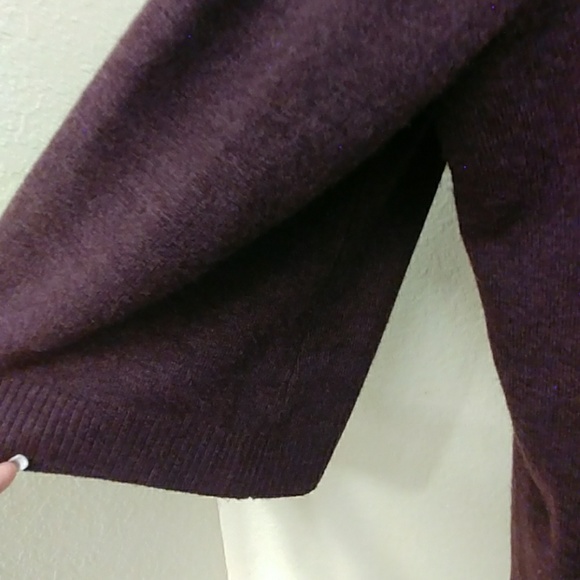 Spring + Mercer Plum Cowl Neck Sweater-1X - Picture 4 of 7